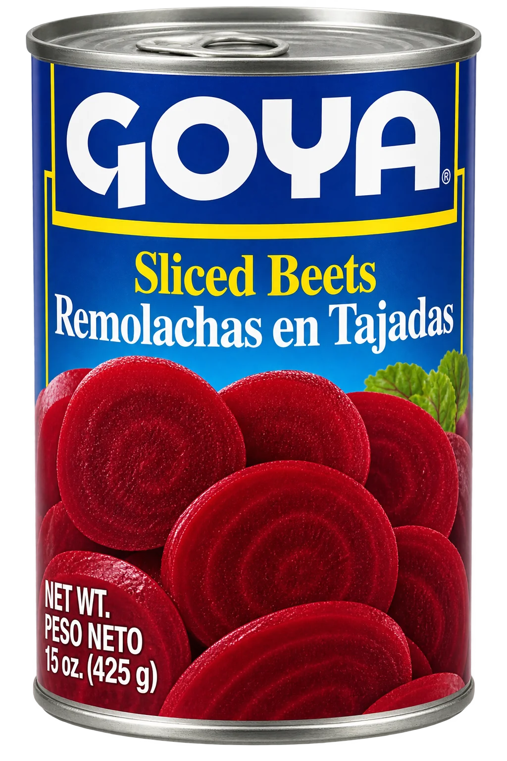 Canned corn product shot