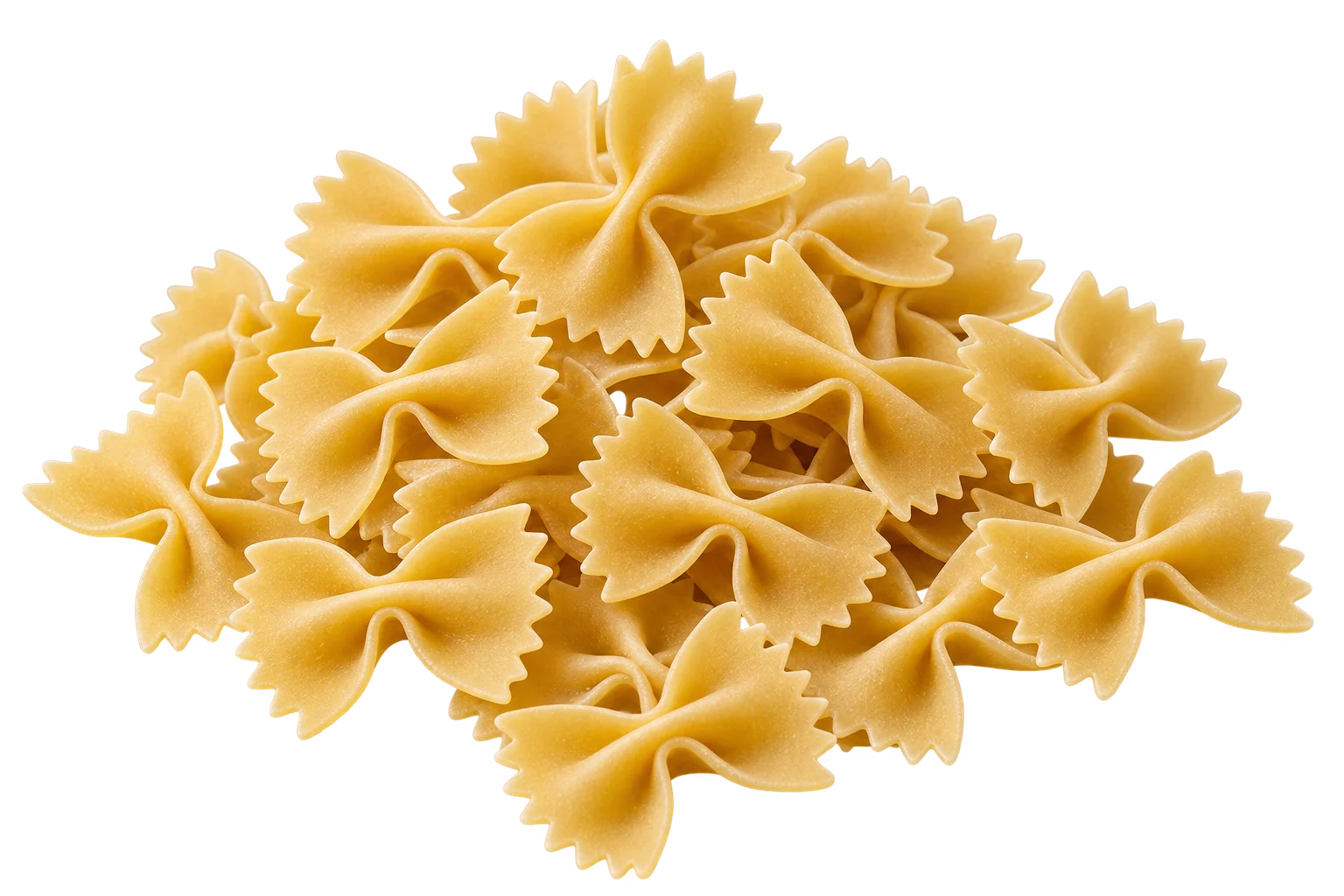Bow tie farfalle pasta product shot